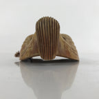 Japanese Carved Wooden Noh Mask Okina Vtg Old Man Nohmen Kagura Dance OM42
