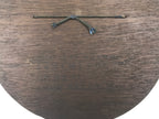 Japanese Carved Wooden Noh Mask Vtg Old Man Nohmen Brown Round Stand Kagura OM97
