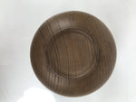 Japanese Carved Wooden Small Bowl Vtg Kobachi Dish Polished Matte Brown L558
