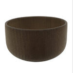 Japanese Carved Wooden Small Bowl Vtg Kobachi Dish Polished Matte Brown L558
