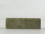 Japanese Carving Stone Stamp Seal Hanko Inkan Vtg Raw Material Green HS182