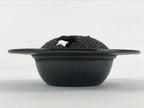 Japanese Cast Iron Ashtray Incense Burner Haizara Koro Nanbu-Tekki Momiji T106