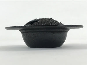 Japanese Cast Iron Ashtray Incense Burner Haizara Koro Nanbu-Tekki Momiji T106