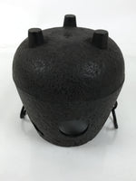 Japanese Cast Iron Kettle Brazier Chagama Vtg Tea Ceremony Sado Water Pot C32