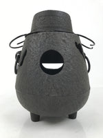 Japanese Cast Iron Kettle Brazier Chagama Vtg Tea Ceremony Sado Water Pot C32