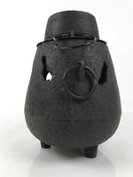 Japanese Cast Iron Kettle Brazier Chagama Vtg Tea Ceremony Sado Water Pot C32