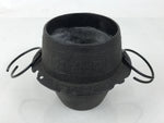 Japanese Cast Iron Kettle Brazier Chagama Vtg Tea Ceremony Sado Water Pot C32
