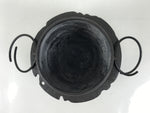 Japanese Cast Iron Kettle Brazier Chagama Vtg Tea Ceremony Sado Water Pot C32