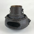 Japanese Cast Iron Kettle Chagama Pot Vtg Tetsu Furo Tea Ceremony Sado C24