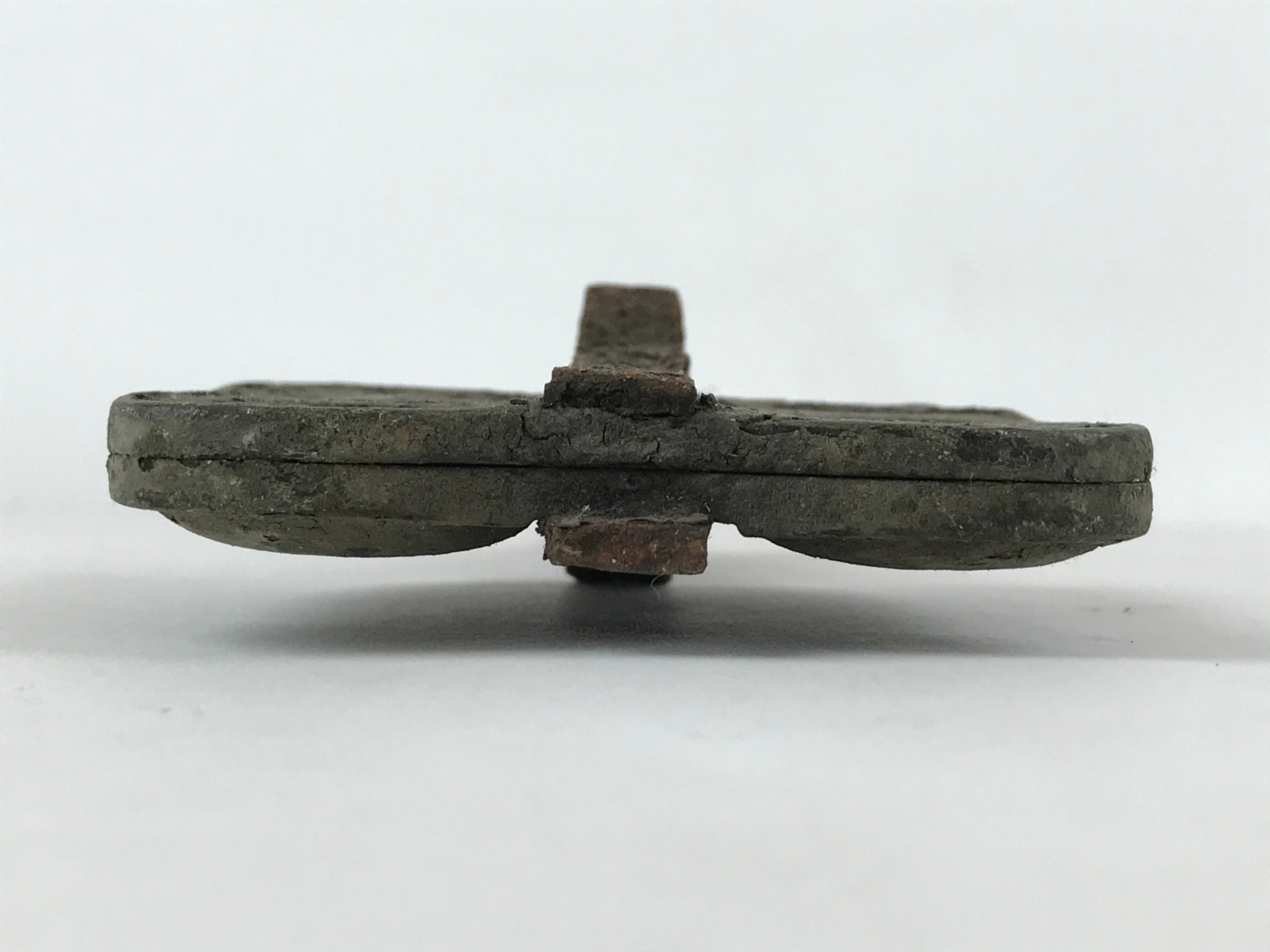 Japanese Cast Iron Monaka Shell Baking Mold Vtg Sweet Confection Hand ...