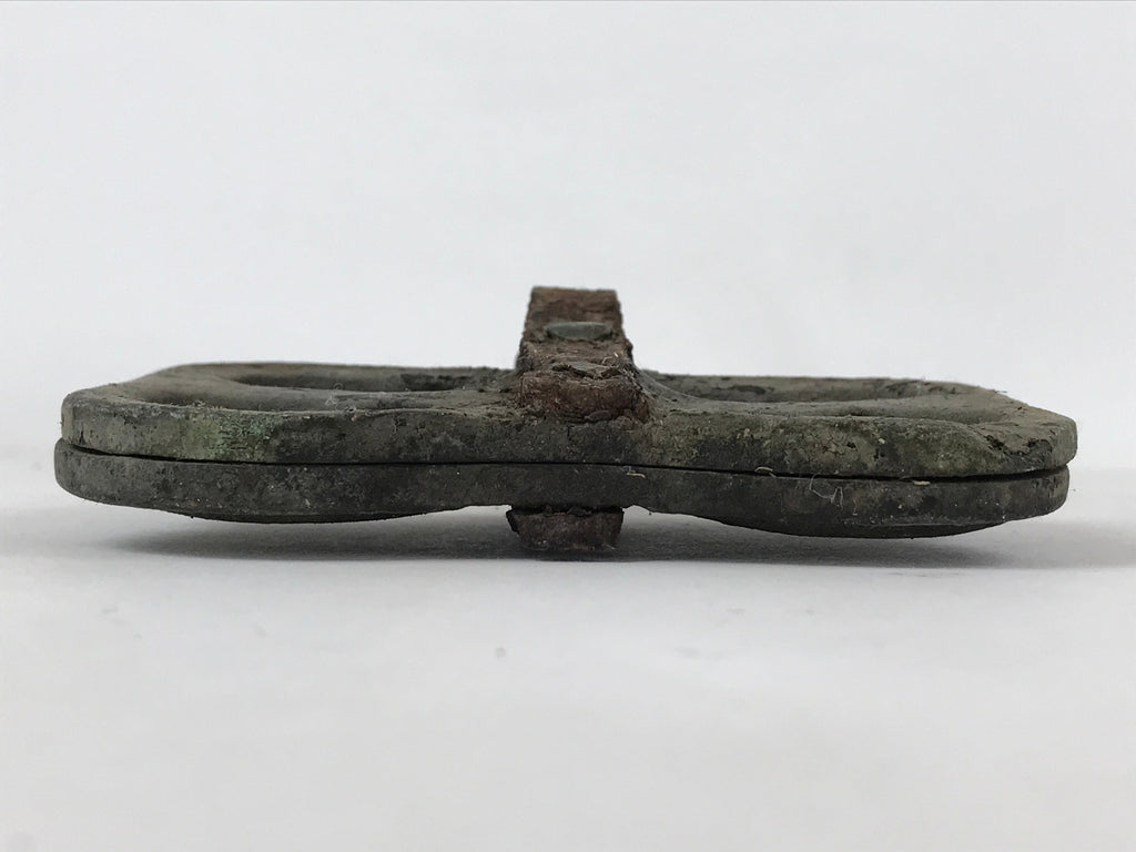 Japanese Cast Iron Monaka Shell Baking Mold Vtg Sweet Confection Hand Press T110