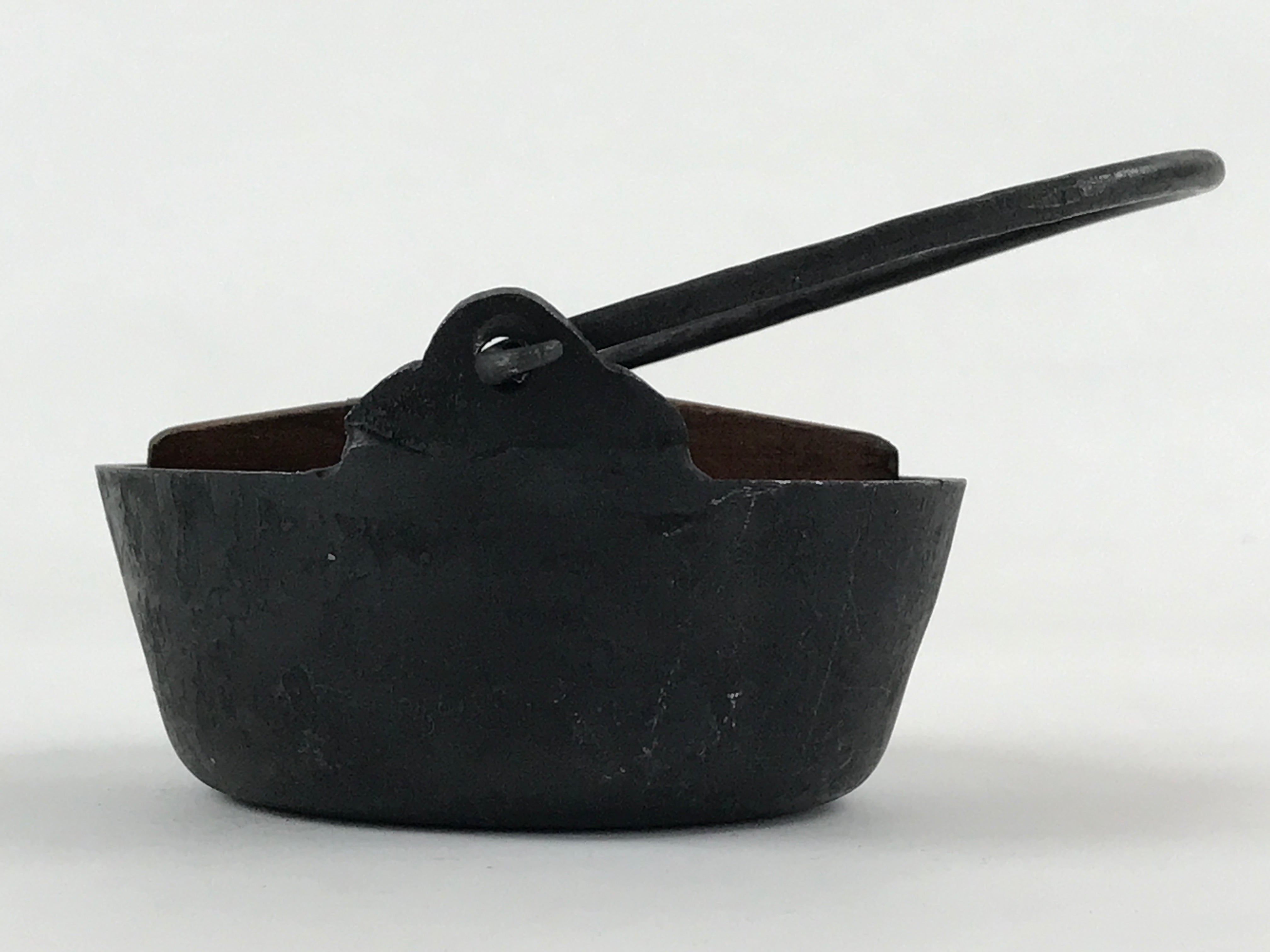 Japanese Cast Iron Small Size Hanging Stew Pot Vtg Nanbu Tekki Wooden, Online Shop