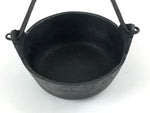 Japanese Cast Iron Small Size Hanging Stew Pot Vtg Nanbu Tekki Wooden Lid T108