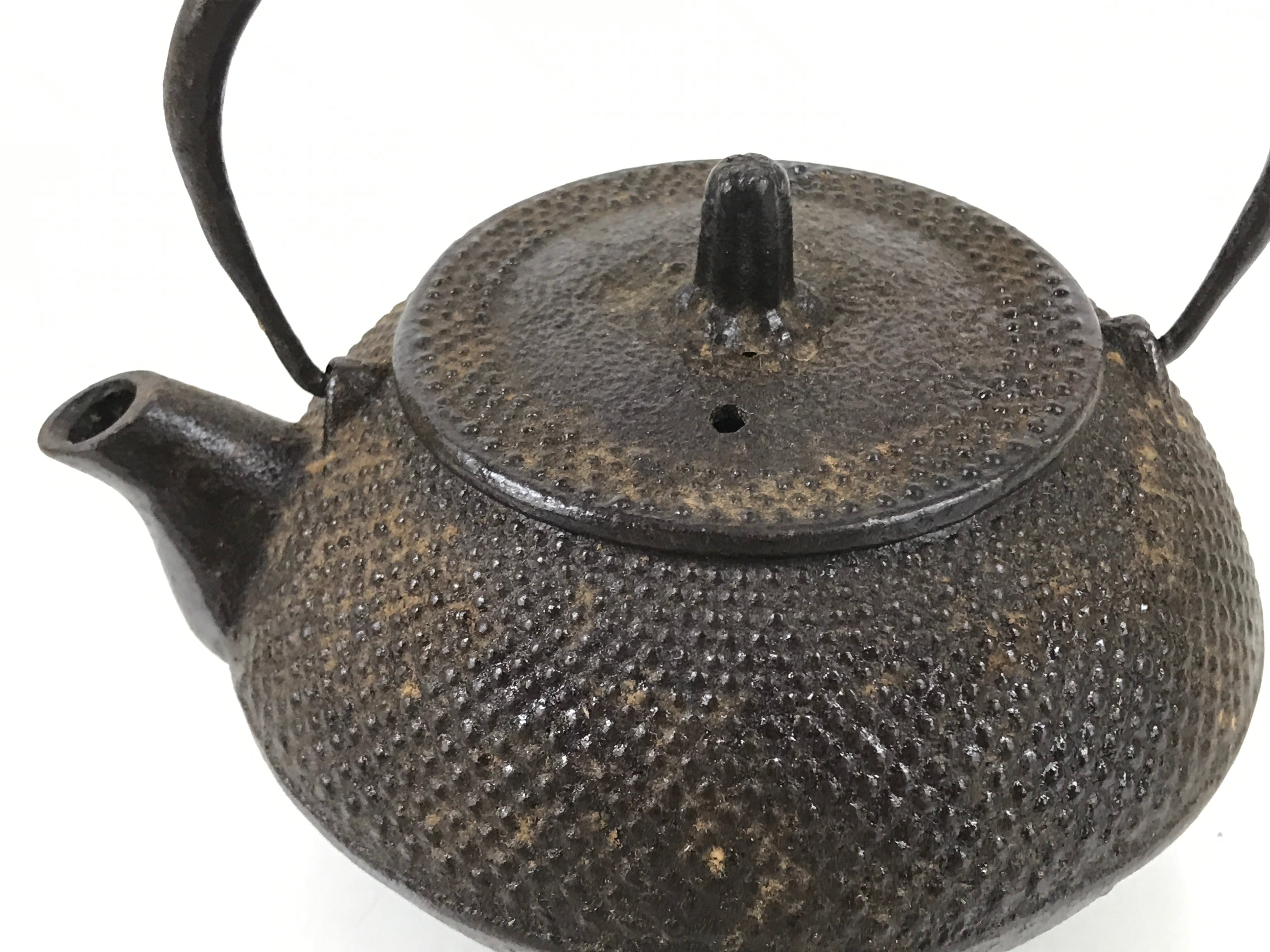 Japanese Cast Iron Tetsubin Kettle Teapot Vtg Tea Ceremony Nanbu Tekki T120