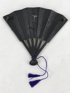 Japanese Cast Iron Trivet Vtg Nanbu Tekki Nabeshiki Sensu Folding Fan Black T102