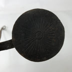 Japanese Cast Iron Yaki-In Branding Press Stamp Vtg Sweets Chrysanthemum T152