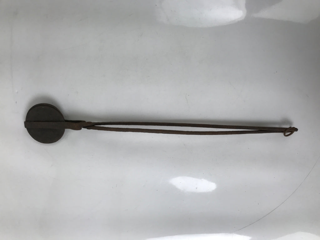 Japanese Cast Iron Yaki-In Branding Press Stamp Vtg Sweets Chrysanthemum T152