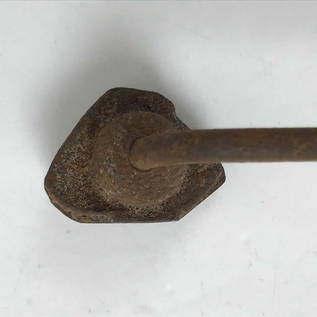 Japanese Cast Iron Yaki-In Branding Stamp Craft Sweets Carnation Nadeshiko T136