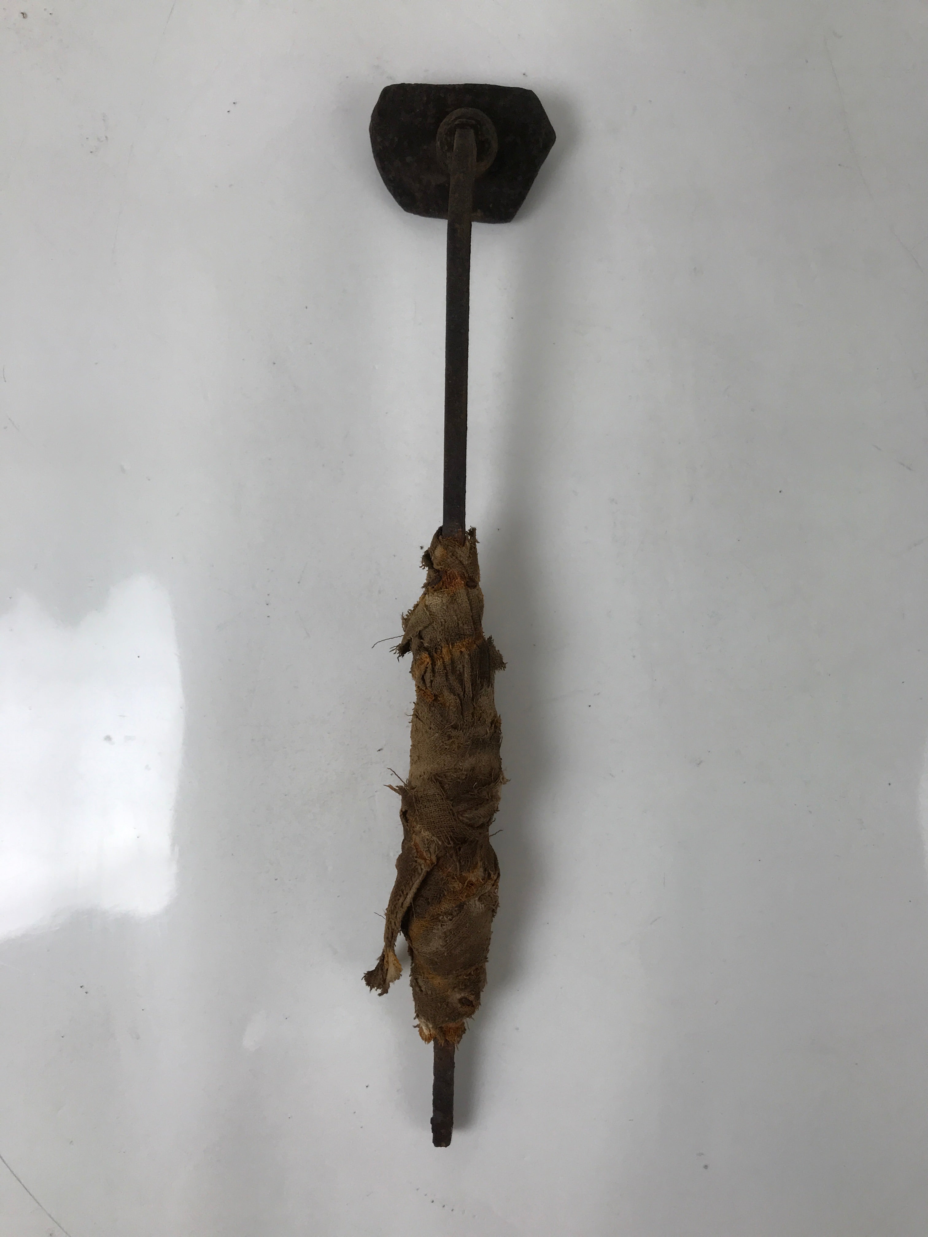 Japanese Cast Iron Yaki-In Branding Stamp Craft Sweets Mountain River Kanji T146