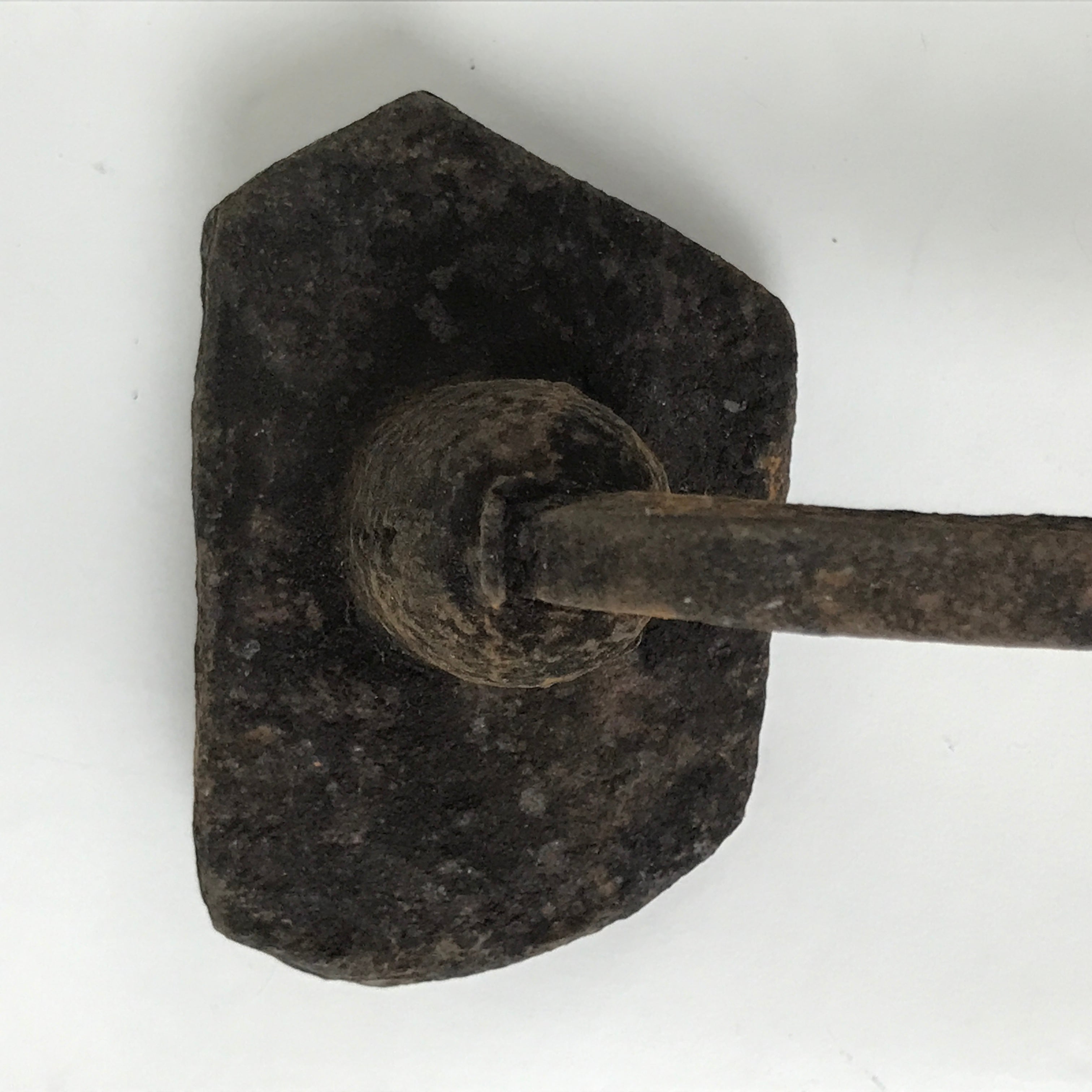 Japanese Cast Iron Yaki-In Branding Stamp Craft Sweets Mountain River Kanji T146