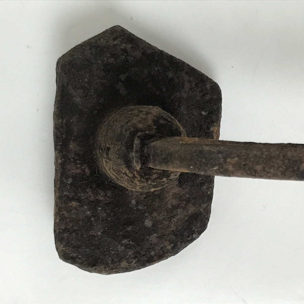 Japanese Cast Iron Yaki-In Branding Stamp Craft Sweets Mountain River Kanji T146