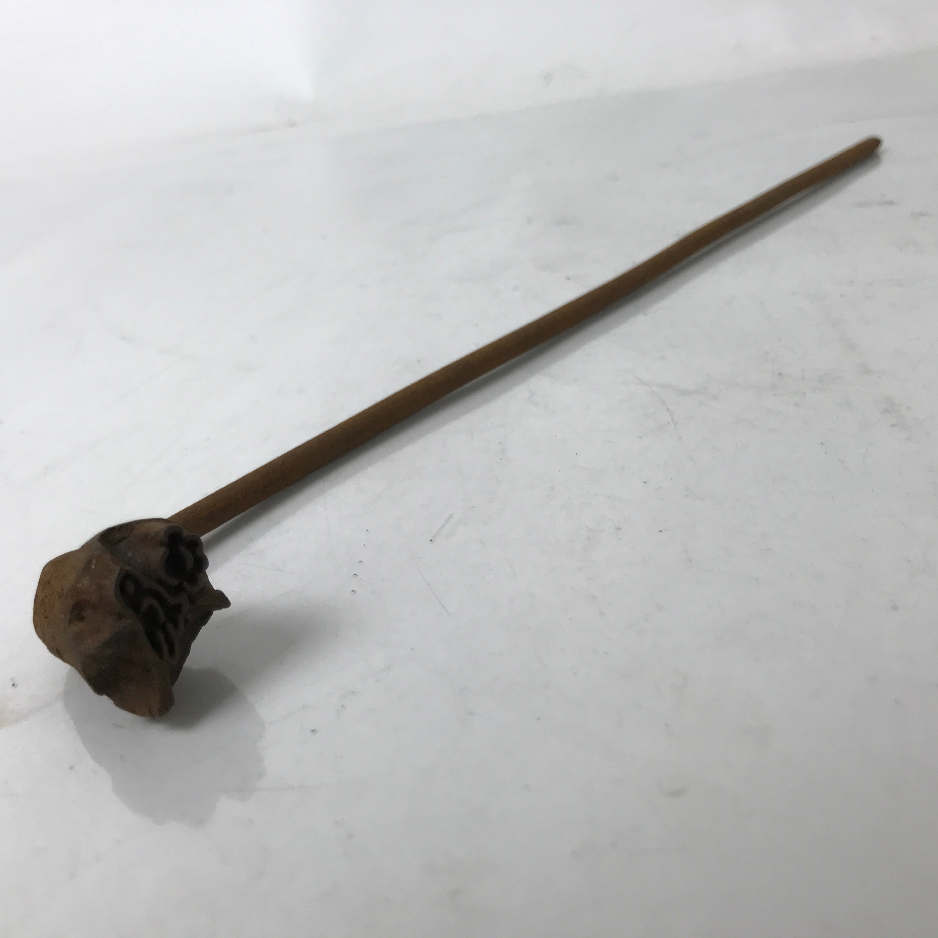 Japanese Cast Iron Yaki-In Branding Stamp Vtg Craft Sweet Bird Plum Blossom T144