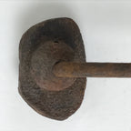 Japanese Cast Iron Yaki-In Branding Stamp Vtg Craft Sweet Chrysanthemum T145