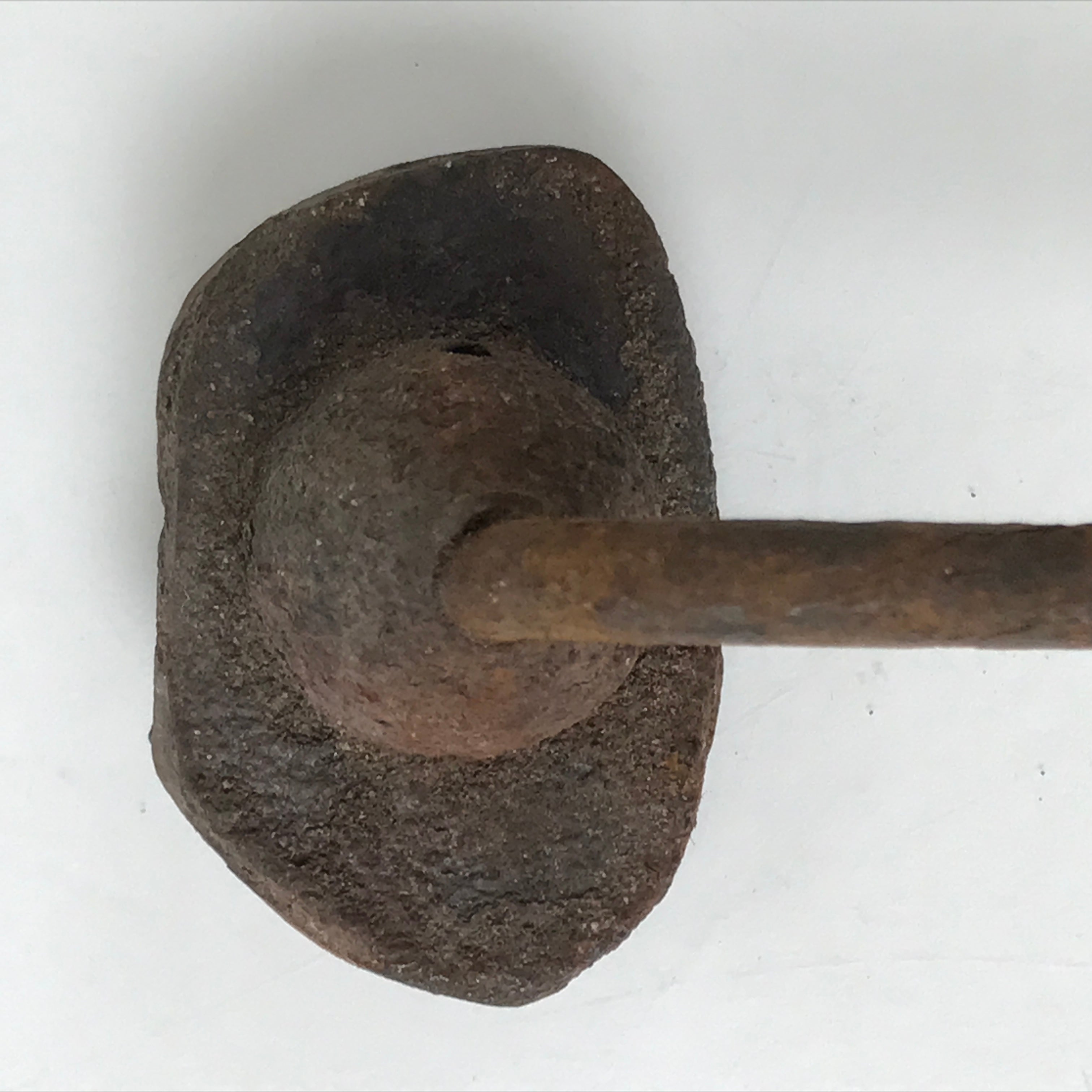 Japanese Cast Iron Yaki-In Branding Stamp Vtg Craft Sweet Chrysanthemum T145