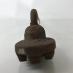 Japanese Cast Iron Yaki-In Branding Stamp Vtg Craft Sweets Koban Coin Kanji T134