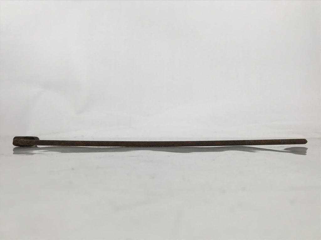 Japanese Cast Iron Yaki-In Branding Stamp Vtg Wood Craft Sweet Kanji Mikasa T163