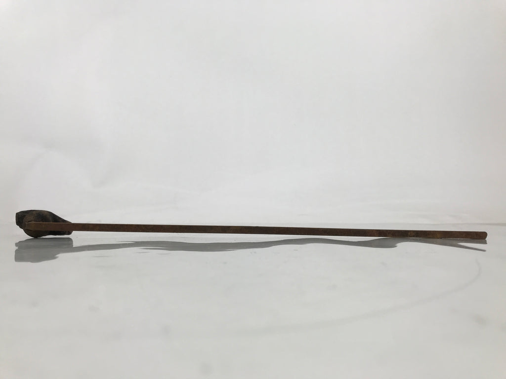Japanese Cast Iron Yaki-In Branding Stamp Vtg Wood Craft Sweet Kanji Uchiwa T158