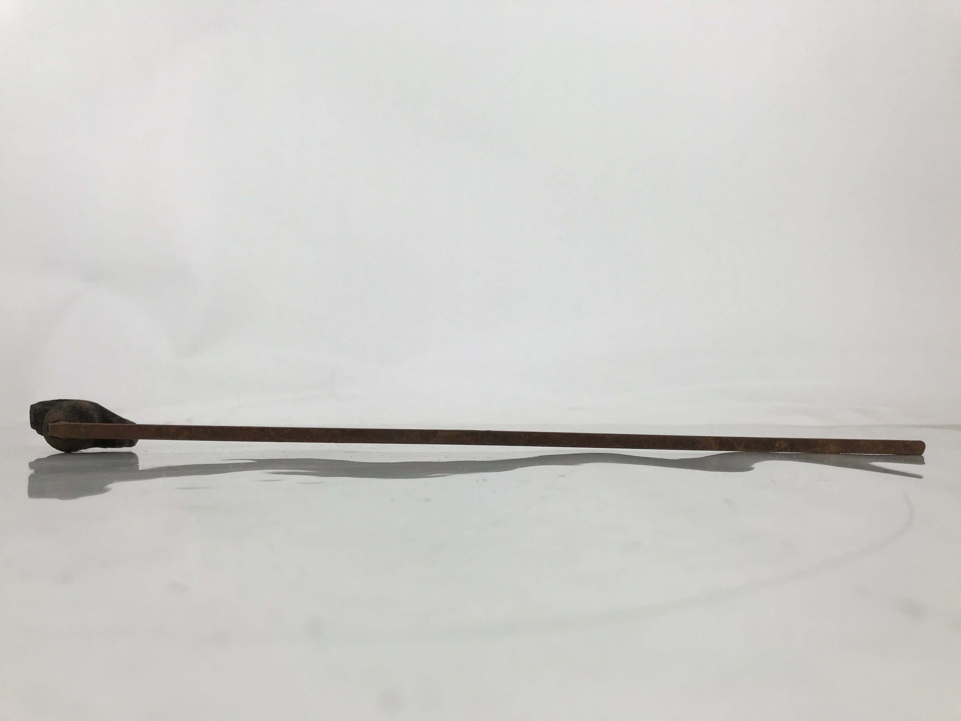 Japanese Cast Iron Yaki-In Branding Stamp Vtg Wood Craft Sweet Kanji Uchiwa T158