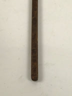 Japanese Cast Iron Yaki-In Branding Stamp Vtg Wood Craft Sweet Kanji Uchiwa T161