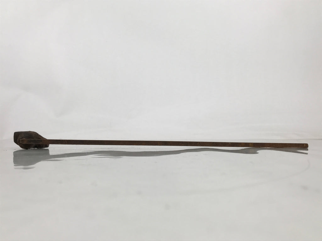 Japanese Cast Iron Yaki-In Branding Stamp Vtg Wood Craft Sweet Kanji Uchiwa T164