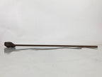 Japanese Cast Iron Yaki-In Branding Stamp Vtg Wood Craft Sweet Kanji Uchiwa T164