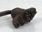 Japanese Cast Iron Yaki-In Branding Stamp Vtg Wood Craft Sweet Kanji Uchiwa T164