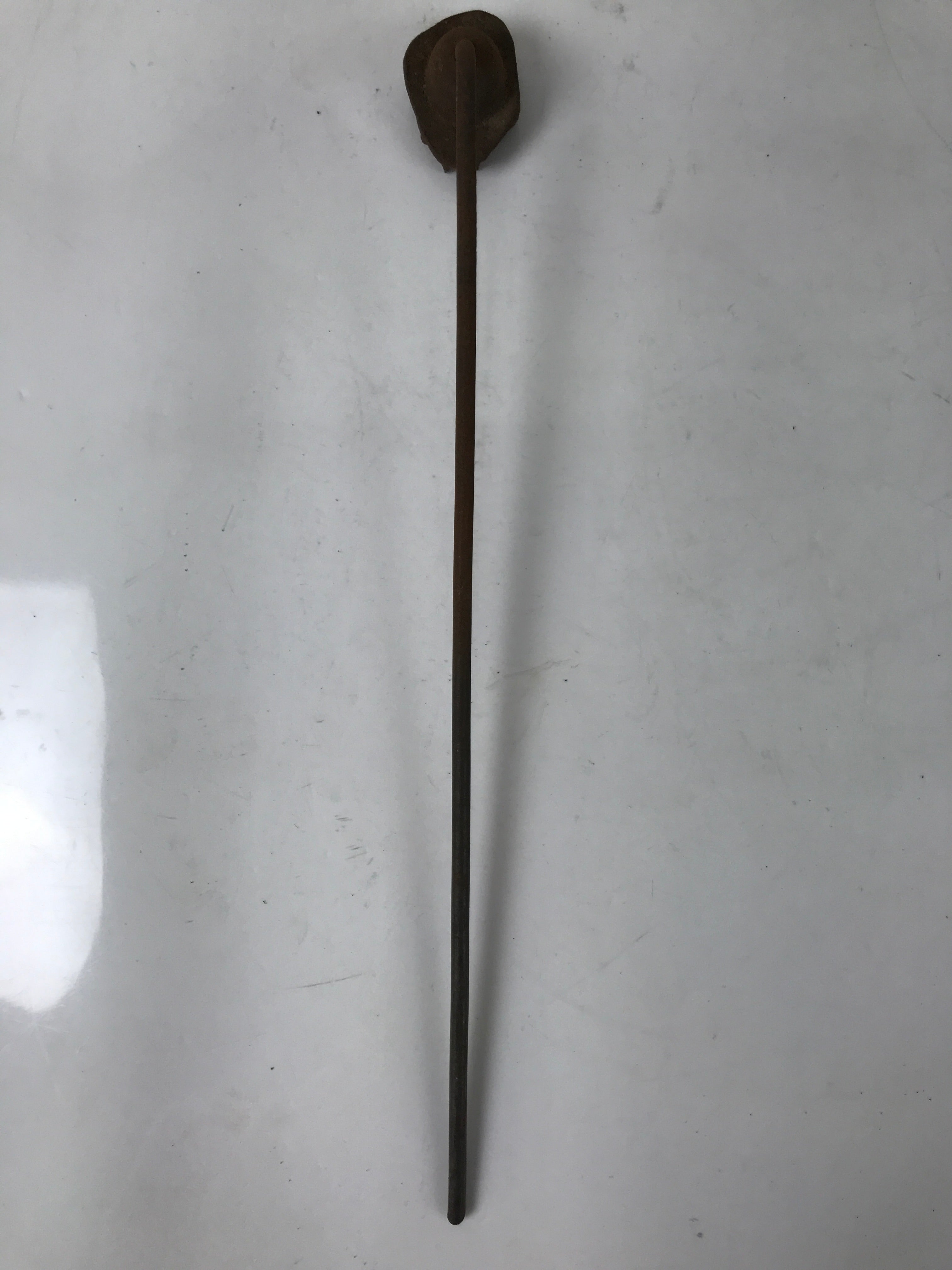 Japanese Cast Iron Yaki-In Branding Stamp Vtg Wood Craft Sweet Lotus Flower T142