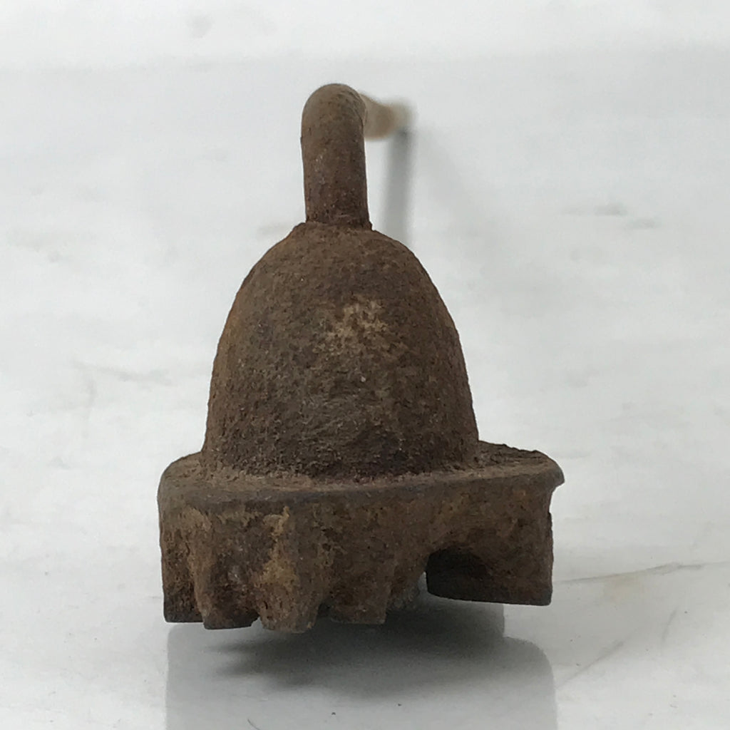 Japanese Cast Iron Yaki-In Branding Stamp Vtg Wood Craft Sweet Lotus Flower T142