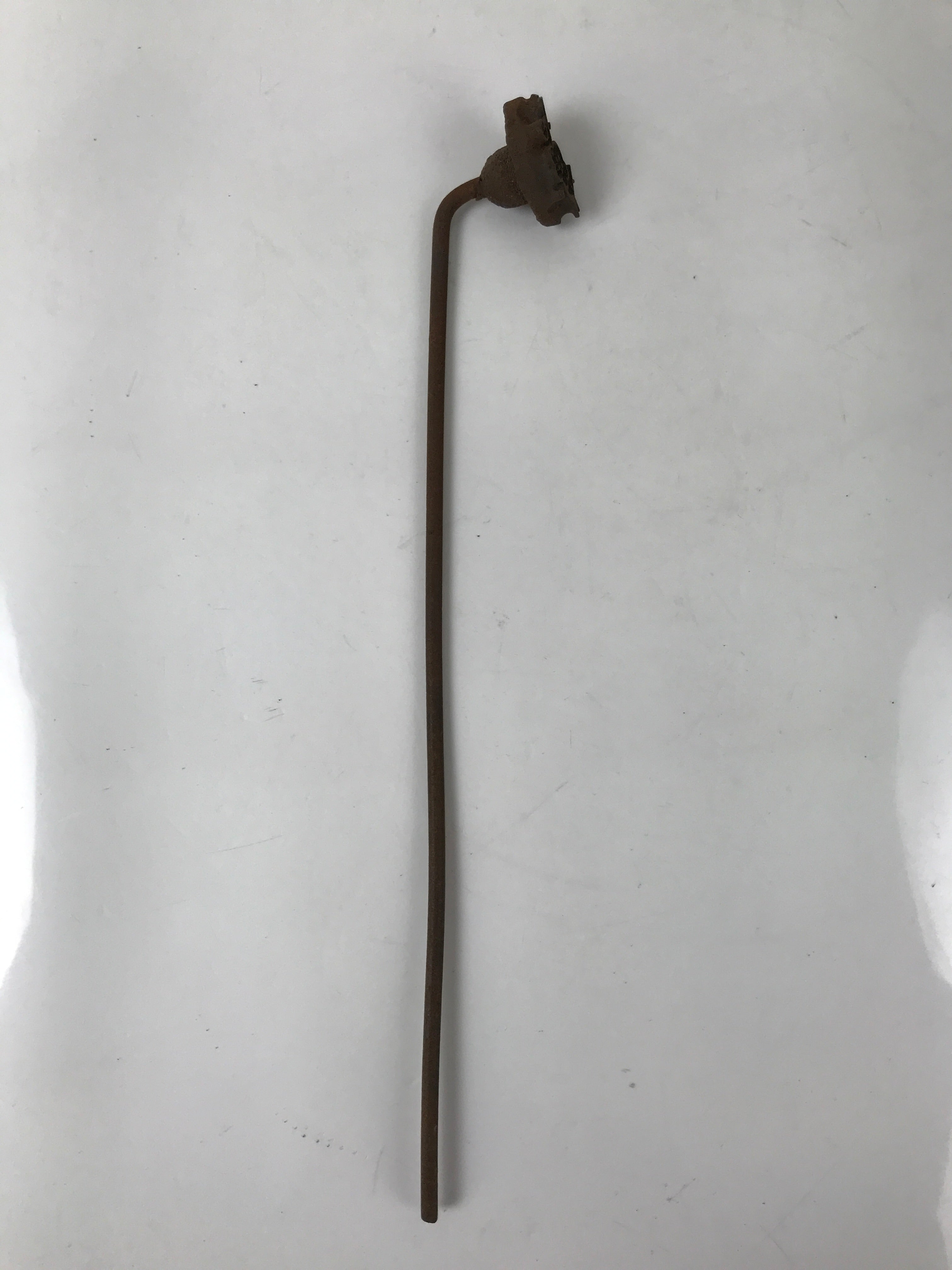 Japanese Cast Iron Yaki-In Branding Stamp Vtg Wood Craft Sweet Plum Blossom T130