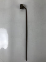 Japanese Cast Iron Yaki-In Branding Stamp Vtg Wood Craft Sweet Plum Blossom T130