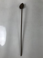 Japanese Cast Iron Yaki-In Branding Stamp Vtg Wood Craft Sweet Plum Blossom T130