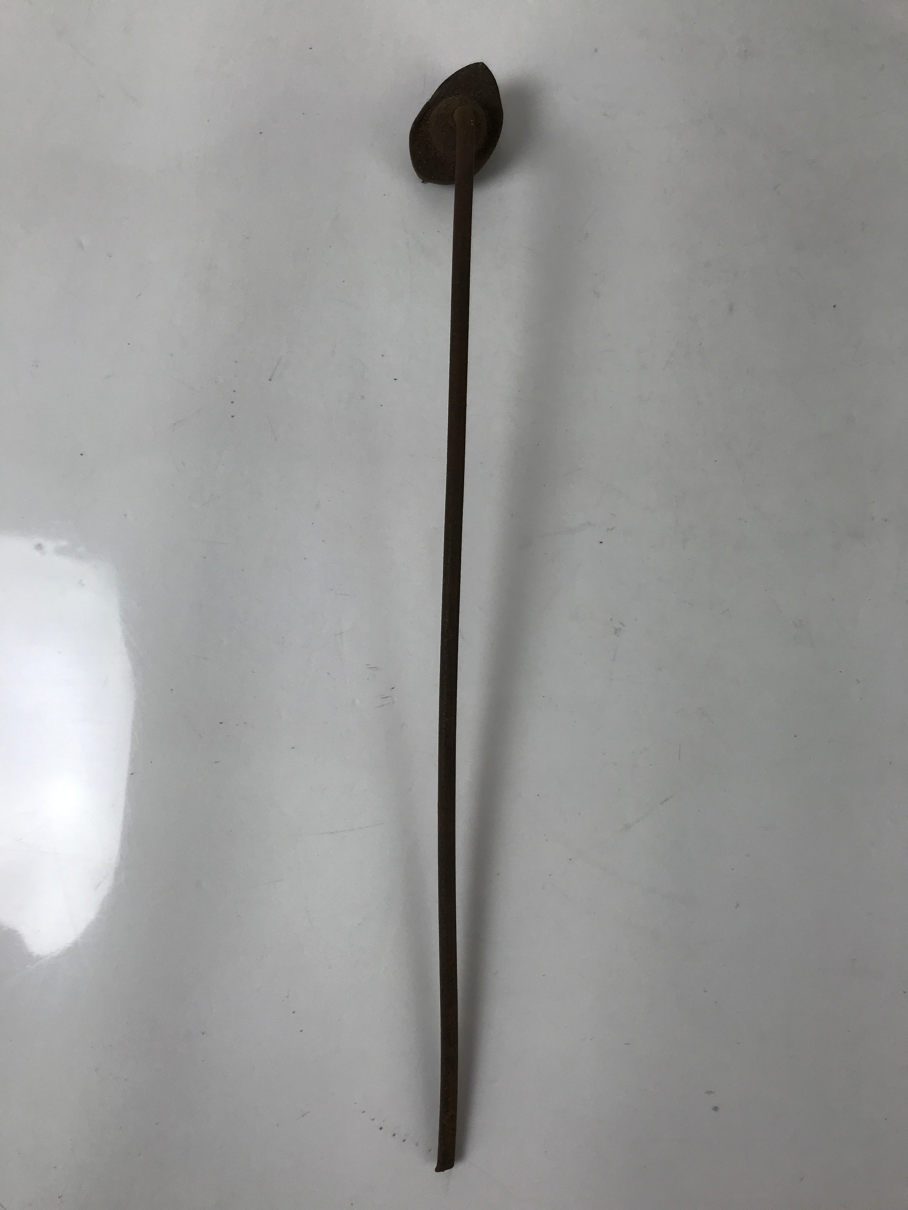 Japanese Cast Iron Yaki-In Branding Stamp Vtg Wood Craft Sweet Plum Blossom T130