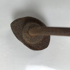 Japanese Cast Iron Yaki-In Branding Stamp Vtg Wood Craft Sweet Plum Blossom T130