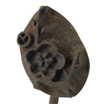 Japanese Cast Iron Yaki-In Branding Stamp Vtg Wood Craft Sweet Plum Blossom T130