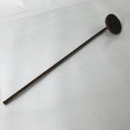 Japanese Cast Iron Yaki-In Branding Stamp Vtg Wood Craft Sweet Senbei Kanji T128