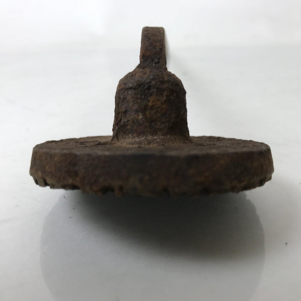 Japanese Cast Iron Yaki-In Branding Stamp Vtg Wood Craft Sweet Senbei Kanji T128