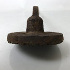 Japanese Cast Iron Yaki-In Branding Stamp Vtg Wood Craft Sweet Senbei Kanji T128