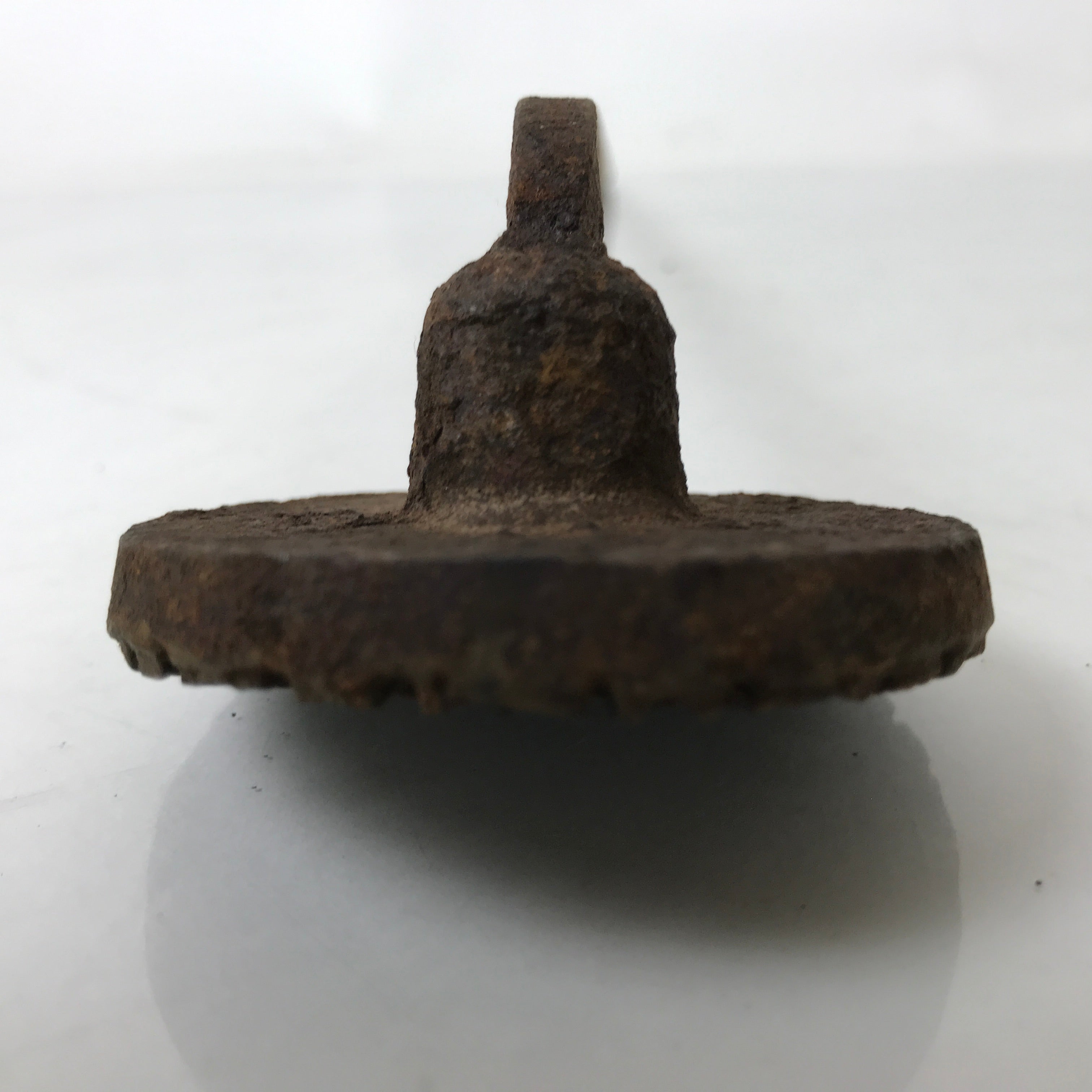 Japanese Cast Iron Yaki-In Branding Stamp Vtg Wood Craft Sweet Senbei Kanji T128