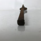 Japanese Cast Iron Yaki-In Branding Stamp Vtg Wood Craft Sweet Senbei Kanji T128