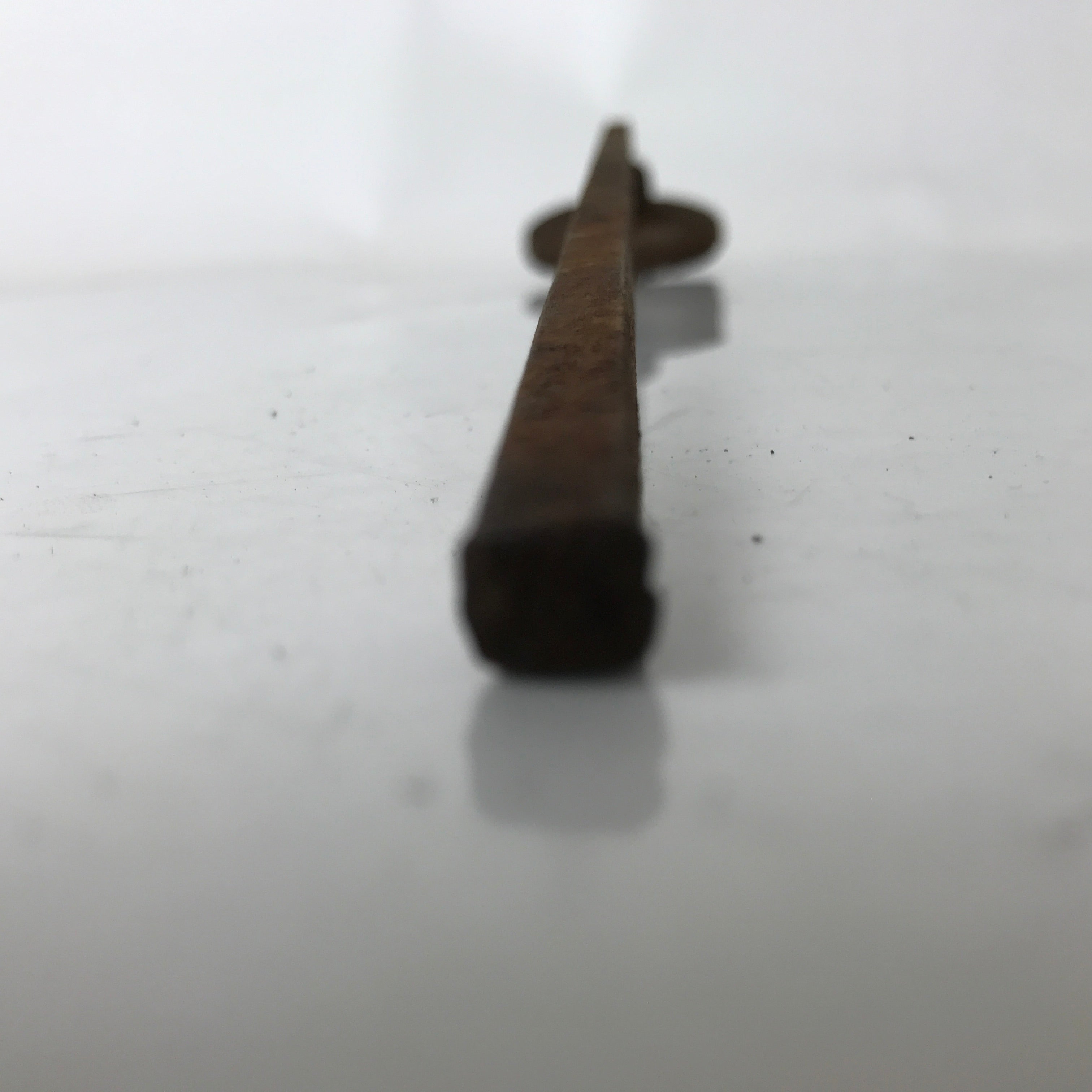 Japanese Cast Iron Yaki-In Branding Stamp Vtg Wood Craft Sweet Senbei Kanji T128